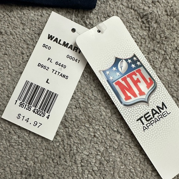 NFL Tennessee Titans Short Sleeve Tee-Shirt Large Navy Blue NFL Team Apparel - Picture 2 of 7